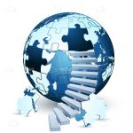 Globe Jigsaw Puzzle with Staircase